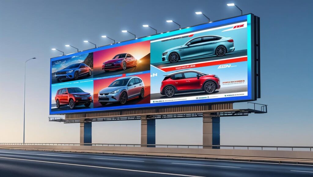 Highway LED billboard