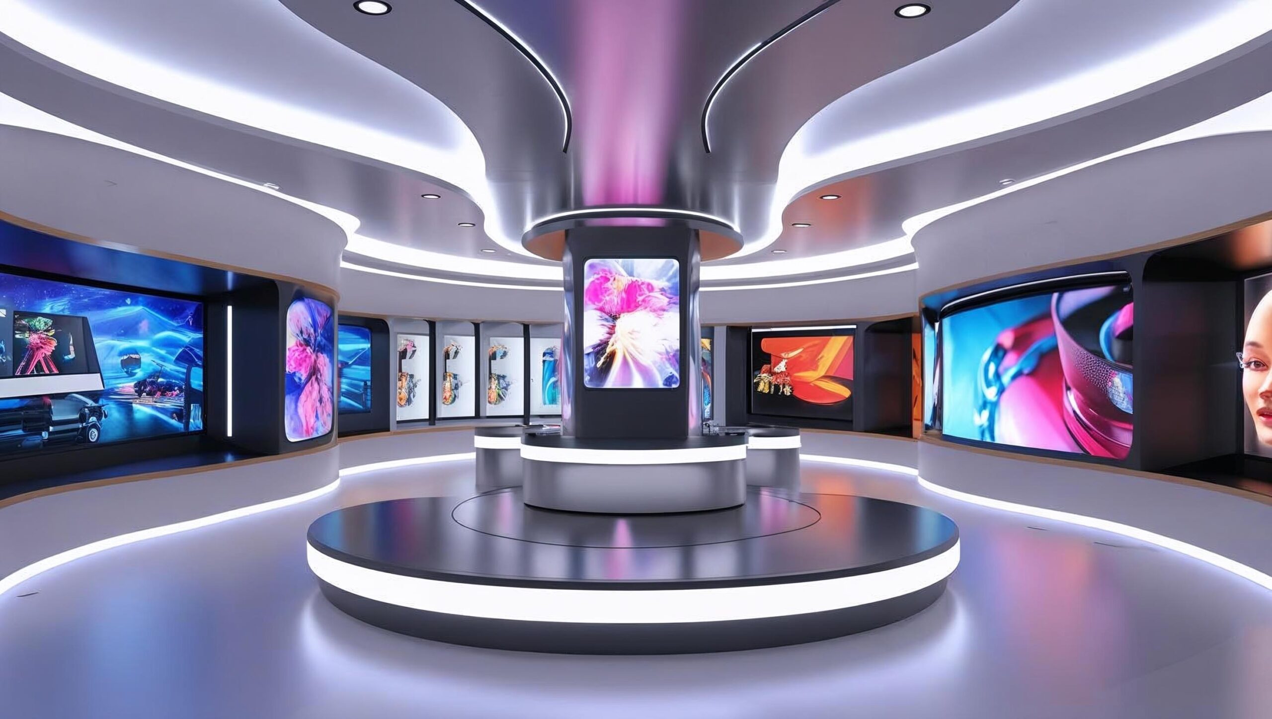 Retail activations with immersive product tunnels