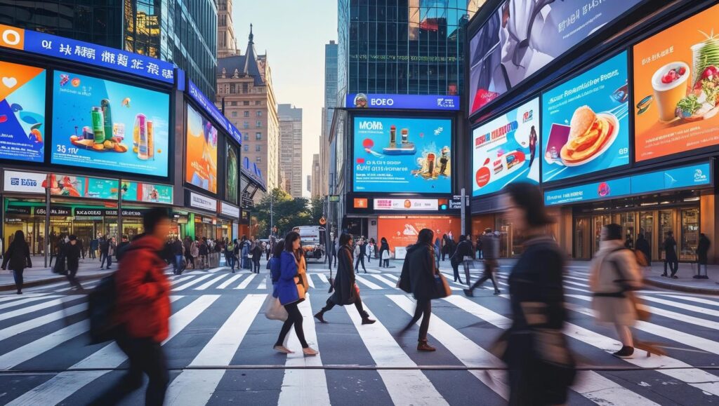 Street-level DOOH ads